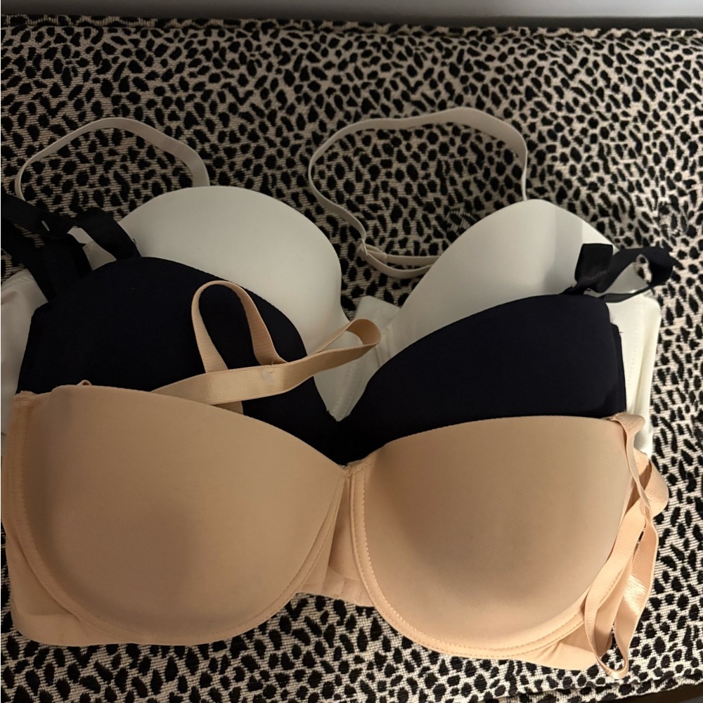 Rene Rofe Convertible Strapless Bras in Nude, Black, White